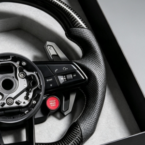 Volant en fibre de carbone personnalisé avec bouton de démarrage pour Audi B9 RS5 RS4 RS3 S5 S4 S3 A5 A3 A4 <span class=keywords><strong>Sportback</strong></span> Coupé 2016-2024 - Product Image 5