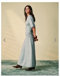 <span class=keywords><strong>2025</strong></span> Mohair Áo len Bộ Crop Áo len Top + eo cao váy dài thời trang áo len 2 miếng Bộ tùy chỉnh - Product Image 3