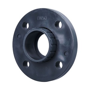 Brida de PVC-U de grado industrial, suelta, PN16, resistente a la corrosión química, gris oscuro - Product Image 1