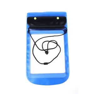 Al Aire Libre PVC teléfono móvil impermeable buceo seco bolsa Camping teléfono caso Smartphone cubierta plástico bolsa transparente