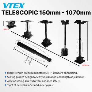 Support de <span class=keywords><strong>plafond</strong></span> pour projecteur robuste avec capacité de charge de 50 kg, cadre de montage de 150 à 1040 mm, support de <span class=keywords><strong>plafond</strong></span> inclinable pour projecteur - Product Image 5