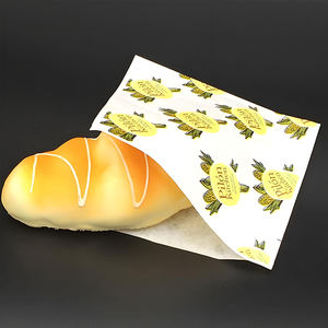 Sac en papier d'emballage pour sandwich, personnalisé, en forme de L, ouvert, sac triangulaire pour sandwich, résistant à l'huile, sac d'emballage pour la cuisson - Product Image 1