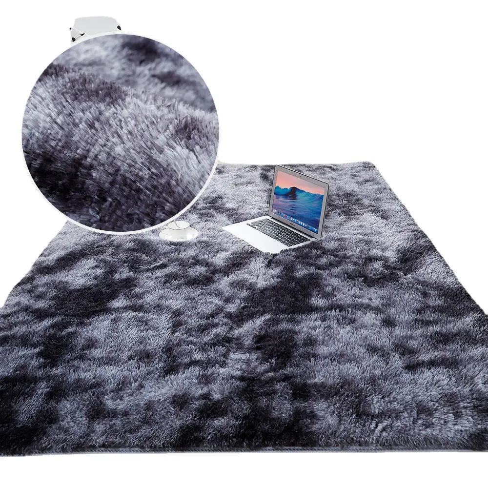 Fluffy Rug Decorative Long Soft Plush Fur Floor Mat Washable Non-Slip Area for Living Bedroom Dinning Room