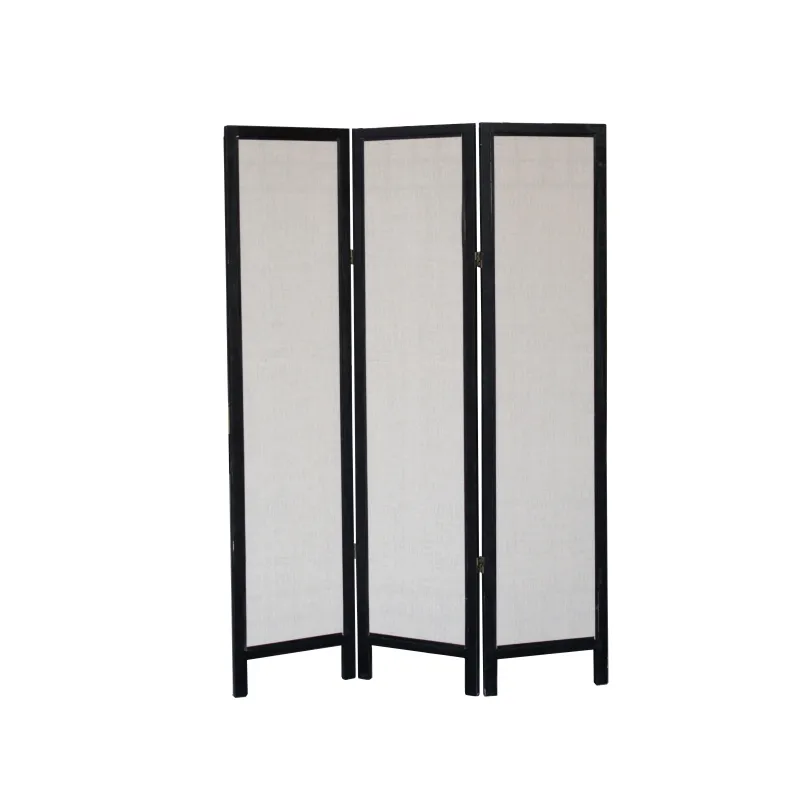 3 Panels room dividers partitions wooden chinese folding screen