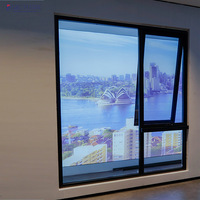 Fenêtre à auvent en alliage d'aluminium Fuson à prix abordable pour maison familiale, anti-bruit, avec vitres en verre trempé et protection UV
