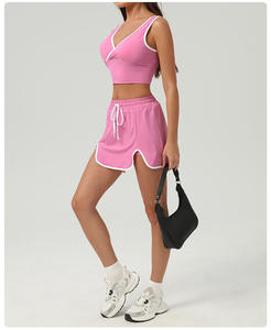 Ropa deportiva para mujer, ropa de gimnasio, Sujetador deportivo + falda de tenis, conjunto de 2 piezas - Product Image 3