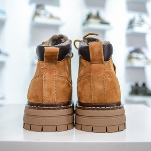 Designer automne et hiver nouvelles bottines pour femmes, logo personnalisé semelle épaisse rehaussant les bottes Martin à lacets à la mode - Product Image 3