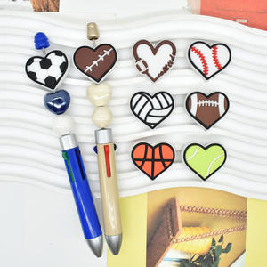 Großhandel Sport-Serie PVC-Fokalperlen Sportteam-Fokalperlen-Anhänger für Stiftaufsätze - Product Image 4