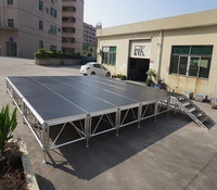 Scène de concert 12x24 pieds, plateforme de scène extérieure, spectacle mobile, scène en aluminium portable, structure de scène portable