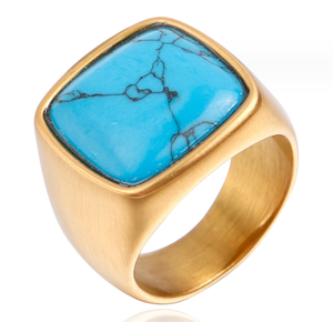Bijoux fantaisie bagues <span class=keywords><strong>vintage</strong></span> bagues en cristal bague en pierre naturelle pour homme - Product Image 3