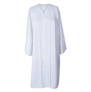 Trajes de Iglesia blancos para mujer, túnicas de coro baratas para la venta, vestidos de bautismo para adultos