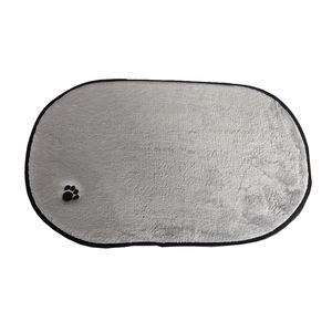 Oval geformte Luxus moderne weiche wasserdichte rutsch feste Mikrofaser-Haustiers chale für Katzen und Hunde Futter-und Wasserschalen - Product Image 2