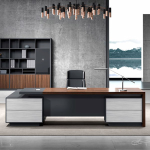 Bàn Văn Phòng Hình Chữ L Với Mặt Kính 2019 Thiết Kế Mới - Product Image 2