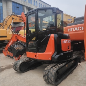 Offre Spéciale : Mini-Excavatrice Hitachi ZX55USR d'occasion à balayage zéro avec moteur Hitachi, transmission par engrenages, idéale pour les travaux municipaux en espaces étroits - Product Image 5