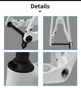 Cadre de vélo de gravier en carbone BXT 700C 58cm grande taille avec passage de câbles entièrement intégré, vente en gros OEM ODM, cadre de vélo de gravier en carbone aérodynamique 700C - Product Image 6