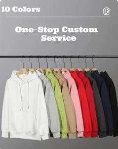 เสื้อฮู้ดดี้ผ้ากำมะหยี่เนื้อนุ่มหนัก 380GSM ทรงโอเวอร์ไซส์ ไหล่ตก สีพื้น พร้อมฮู้ด สกรีนโลโก้ได้  สำหรับผู้ชายและผู้หญิง - Product Image 3
