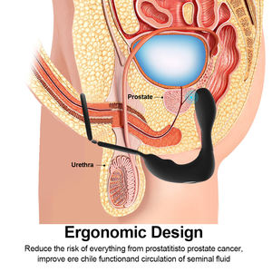 Kostenlose Individuelle Verpackung - Kabelloser Ferngesteuerter Prostata-Massager Anal-Vibrator Penisringe zur Verzögerung der Ejakulation Butt Plug für Männer und Schwule - Product Image 3