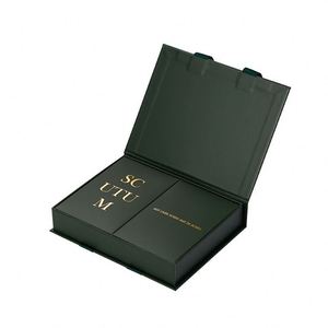 Luxury Magnetic Cardboard Eco-Friendly Gift <b>Box</b> Letterpress Printing Custom Logo <b>Book</b> Shape Divider Flip Cover Custom Size - Product Image 4