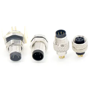 Sensor M8 Serie Producten Gemeenschappelijke Rubber Gecoate Korte Afgeschermde Shell Voorste Vergrendeling Achterste Slot Lasdraad Connector