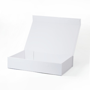 Caja de Regalo Magnética Plegable Blanca Personalizada, Tamaño Pequeño, con Cinta - Product Image 3