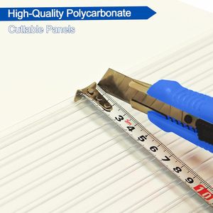 Feuille de toit à double paroi en <span class=keywords><strong>polycarbonate</strong></span> panneaux creux multimurs et fumés clairs pour une utilisation en serre extérieure - Product Image 4