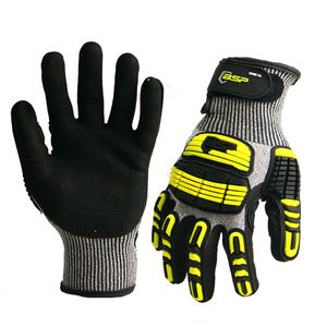 Guanti da meccanico Tpr per lavorare su auto antiscivolo sabbioso Nitrile resistente ai guanti elastici antiurto per polsino di sicurezza guanti - Product Image 1