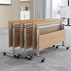 Modular Wood Foldable Conference Room <strong>Table</strong> Set Meeting Training Room <strong>Table</strong> <strong>Table</strong> De Runion Pliable <strong>Mesa</strong> De Conferencia - Product Image 2