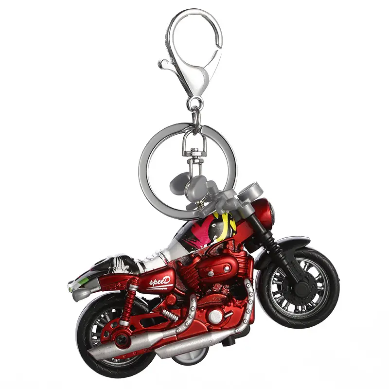 พวงกุญแจรถจักรยานยนต์ขนาดเล็กจี้โลหะสำหรับรถมอเตอร์ไซค์ของขวัญส่วนบุคคล