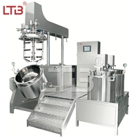Machine de fabrication de cosmétiques LTB 100-500L : Émulsifiant sous vide, homogénéisateur pour vernis à ongles, slime, dentifrice et crèmes de beauté