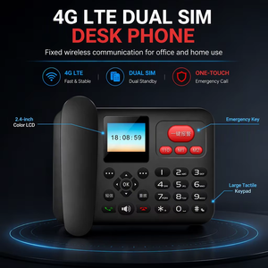 <span class=keywords><strong>Téléphone</strong></span> <span class=keywords><strong>fixe</strong></span> sans fil 4G GSM LTE double SIM pour voiture, OEM/ODM Chine - Product Image 5