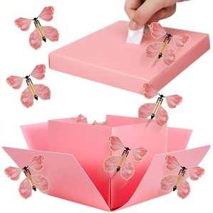 DAMAI Caja de Regalo Sorpresa con Mariposas Voladoras, Caja Explosiva Creativa, Divertida Caja de Regalo para San Valentín, Cumpleaños y Fiestas - Product Image 1