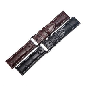 Patrón de bambú de marca de cuero genuino correa de reloj de repuesto reloj bandas correa para varios reloj de <span class=keywords><strong>la</strong></span> marca - Product Image 1