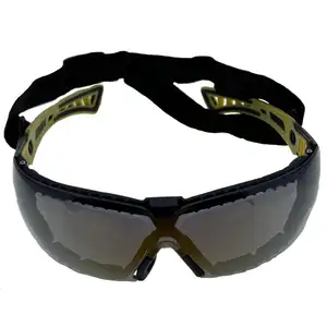 Work Safety Eyewear Classical Safety Glass Anti Fog Custom Logo Goggles With Head Band