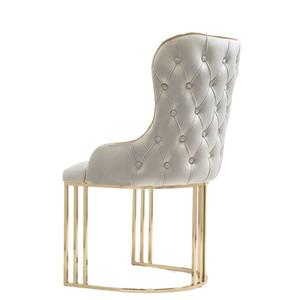 <span class=keywords><strong>Chaise</strong></span> de Restaurant en acier inoxydable doré de haute qualité, <span class=keywords><strong>chaise</strong></span> de salle à manger en velours pour hôtel, Restaurant, maison - Product Image 6
