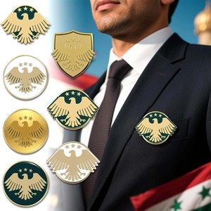 Nhà Máy phê duyệt syrian quốc gia biểu tượng kim loại men trực tiếp kim loại nhãn dán Huy hiệu 3m cho Điện thoại di động <span class=keywords><strong>syria</strong></span> kim loại Sticker - Product Image 3