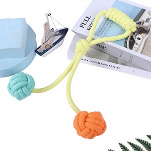 Jouets à mâcher pour chiens Prepet Modern Safe, écologiques, pour l'entraînement, utilisation en intérieur, petite corde en coton, couineurs, pour mordre, molaires, dents - Product Image 1