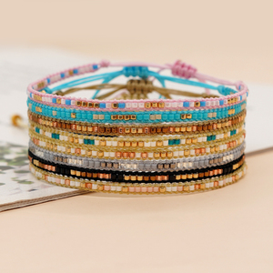 Pulseras Resoul Boho Tejidas con Cuentas Miyuki, Coloridas, Hechas a Mano, Ajustables, Apilables, <span class=keywords><strong>de</strong></span> la Amistad, Joyería <span class=keywords><strong>de</strong></span> Verano para la Playa - Product Image 4