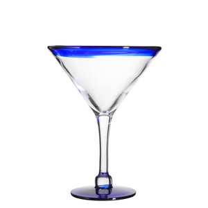 Samlife-MT22401カスタムマティーニグラスカップメキシコスタイルブルーリムマティーニグラス - Product Image 1