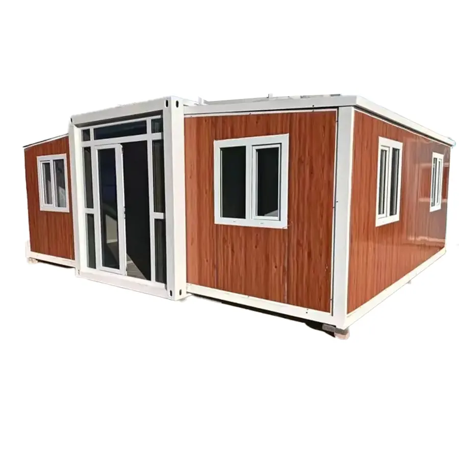 20ft/40ft Aangepast Huis Met Badkamer Twee/Drie Slaapkamer Huis Uitbreidbaar Containerhuis