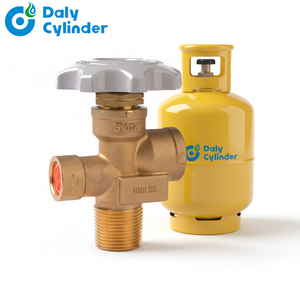 Vanne de bouteille de GPL - Vanne de sécurité en laiton de haute qualité Marque DALY Taille de port 1/2'' Hydraulique Température normale Général - Product Image 4