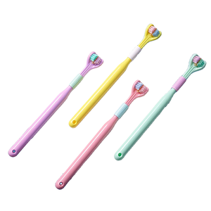 Chỉnh hình răng bàn chải đánh răng với mềm mại và cứng Nylon lông phân hủy sinh học PS chất liệu để sử dụng nhà - Product Image 5