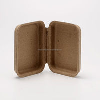 100% Biodegradable Eco-Friendly Molded Sugarcane Pulp Soap Box Customized Embossing Printing Paper Boxes Bagasse Tray Pulp