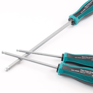 Set di chiavi esagonali <span class=keywords><strong>a</strong></span> <span class=keywords><strong>brugola</strong></span> H1.5-H8 con impugnatura in PP nero, estremità <span class=keywords><strong>a</strong></span> sfera da 50 mm, di grado industriale, con coppia regolabile, finitura cromata, mini cacciavite - Product Image 6