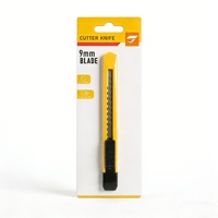 Couteau utilitaire à lame détachable de 9 mm, coupe-boîte rétractable compact