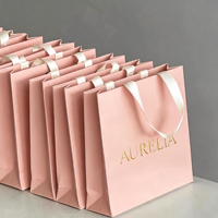 Sac de shopping en carton blanc biodégradable de qualité supérieure 230 g/m² – Aspect luxueux personnalisé pour emballage de vente hors ligne de marque cosmétique