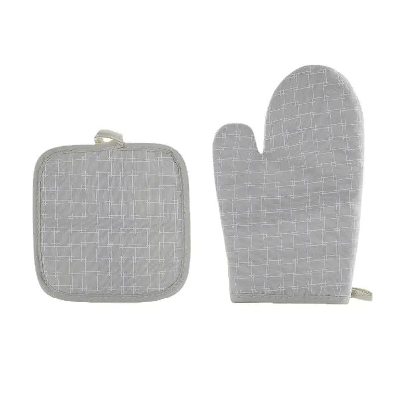 Oshom guanti da forno personalizzati per guanti resistenti al calore nero resistente a caldo e presine Set guanti da forno carino