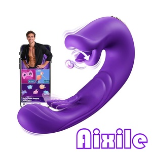Vibrateur pour femmes, jouet sexuel pour adultes, vibromasseur langue avec 5 modes <span class=keywords><strong>de</strong></span> vibration et 10 modes <span class=keywords><strong>de</strong></span> stimulation, pour stimulation clitoridienne, anale et du point G. - Product Image 1