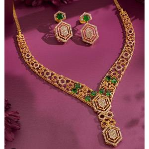 Conjunto de Joyería Tradicional de Latón de la Mejor Calidad para Mujer, con Incrustaciones de Piedras y Baño de Alta Calidad para Uso Diario - Product Image 2