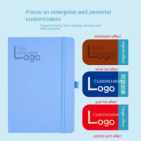 Cuaderno A5 de Cuero PU con Logotipo Personalizado, Papel de 80 g/m², Encuadernación Cosida, Diario de Tapa Dura para Negocios, Oficina, Escuela