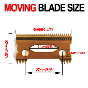 BRDCLIP Acero inoxidable Compatible para cortadoras eléctricas Accesorios para recortadoras de cabello Peluquería profesional Inglés - Product Image 3